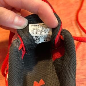 Super cute boys under armor shoes